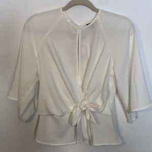 Topshop Peplum Sheer Top Blouse